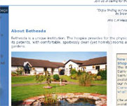 The website for the Bethesda Nursing Home and Hospice Bethesda