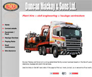 Haulage and Civil contractors Duncay Mackay & Sons. Duncan Mackay and Sons