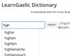 LearnGaelic dictionary